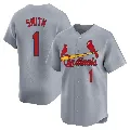 Men's St. Louis Cardinals ＃1 Ozzie Smith Gray Limited Away Jersey