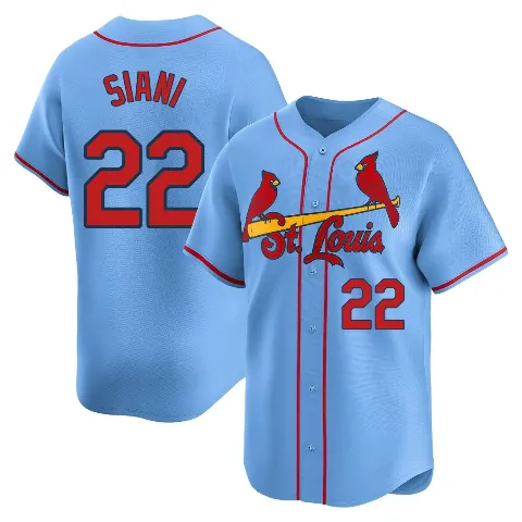 Men's St. Louis Cardinals ＃22 Michael Siani Light Blue Limited Alternate Jersey