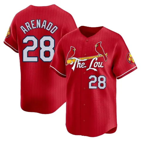 Men's St. Louis Cardinals ＃28 Nolan Arenado Red Limited 2024 City Connect Jersey