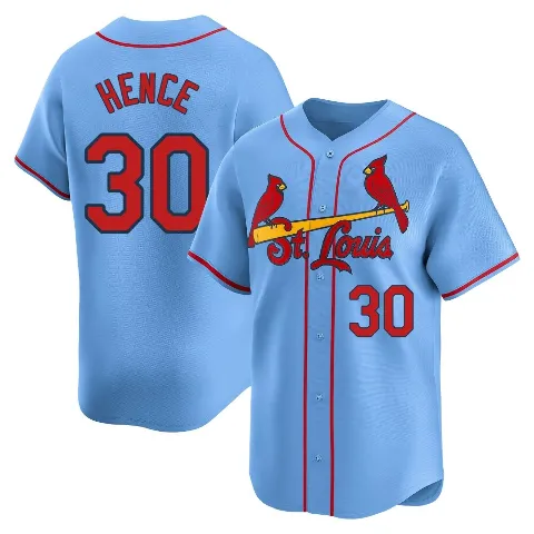 Men's St. Louis Cardinals ＃30 Tink Hence Light Blue Limited Alternate Jersey