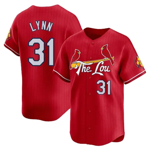 Men's St. Louis Cardinals ＃31 Lance Lynn Red Limited 2024 City Connect Jersey