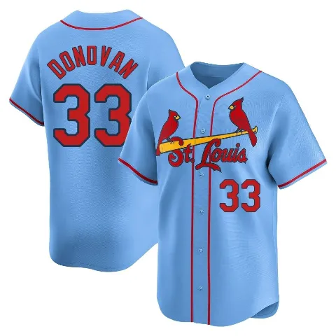Men's St. Louis Cardinals ＃33 Brendan Donovan Light Blue Limited Alternate Jersey
