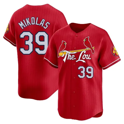 Men's St. Louis Cardinals ＃39 Miles Mikolas Red Limited 2024 City Connect Jersey