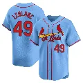 Men's St. Louis Cardinals ＃49 Wade LeBlanc Light Blue Limited Alternate Jersey