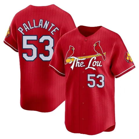 Men's St. Louis Cardinals ＃53 Andre Pallante Red Limited 2024 City Connect Jersey