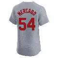 Men's St. Louis Cardinals ＃54 Oscar Mercado Gray Elite Road Jersey