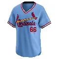 Men's St. Louis Cardinals ＃66 Adam Kloffenstein Light Blue Limited Cooperstown Collection Jersey
