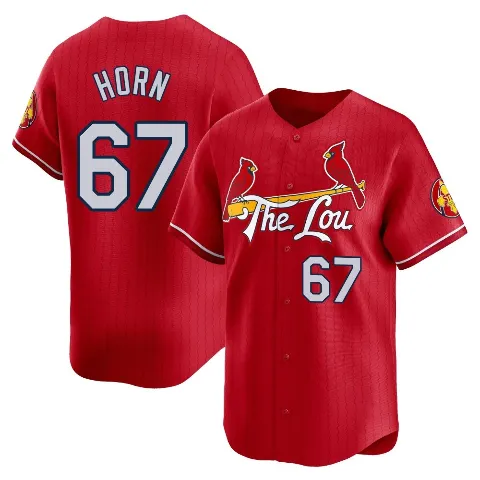 Men's St. Louis Cardinals ＃67 Bailey Horn Red Limited 2024 City Connect Jersey