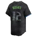 Men's Tampa Bay Rays ＃12 Wade Boggs Charcoal Limited 2024 City Connect Jersey
