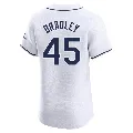 Men's Tampa Bay Rays ＃45 Taj Bradley White Elite Home Jersey