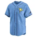 Men's Tampa Bay Rays ＃48 Mason Montgomery Light Blue Limited Alternate Jersey