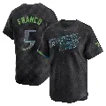 Men's Tampa Bay Rays ＃5 Wander Franco Charcoal Limited 2024 City Connect Jersey