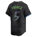 Men's Tampa Bay Rays ＃5 Wander Franco Charcoal Limited 2024 City Connect Jersey