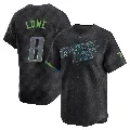 Men's Tampa Bay Rays ＃8 Brandon Lowe Charcoal Limited 2024 City Connect Jersey