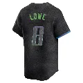 Men's Tampa Bay Rays ＃8 Brandon Lowe Charcoal Limited 2024 City Connect Jersey