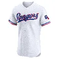 Men's Texas Rangers ＃35 Jack Leiter White Elite Home Jersey