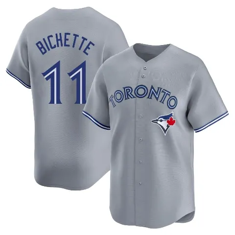 Men's Toronto Blue Jays ＃11 Bo Bichette Gray Limited Away Jersey