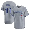 Men's Toronto Blue Jays ＃11 George Bell Gray Limited Away Jersey