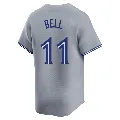 Men's Toronto Blue Jays ＃11 George Bell Gray Limited Away Jersey