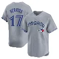 Men's Toronto Blue Jays ＃17 Jose Berrios Gray Limited Away Jersey