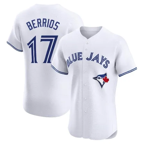 Men's Toronto Blue Jays ＃17 Jose Berrios White Elite Home Jersey