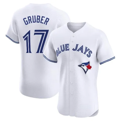 Men's Toronto Blue Jays ＃17 Kelly Gruber White Elite Home Jersey