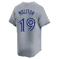 Men's Toronto Blue Jays ＃19 Paul Molitor Gray Limited Away Jersey