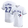 Men's Toronto Blue Jays ＃22 Ernie Clement White Elite Home Jersey
