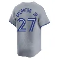 Men's Toronto Blue Jays ＃27 Vladimir Guerrero Jr. Gray Limited Away Jersey