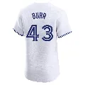 Men's Toronto Blue Jays ＃43 Ryan Burr White Elite Home Jersey