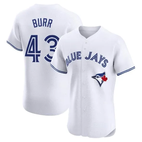 Men's Toronto Blue Jays ＃43 Ryan Burr White Elite Home Jersey