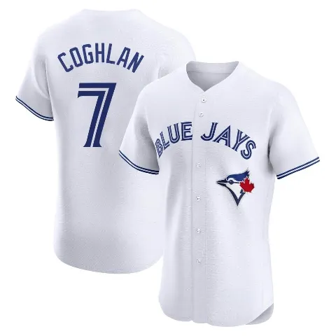 Men's Toronto Blue Jays ＃7 Chris Coghlan White Elite Home Jersey