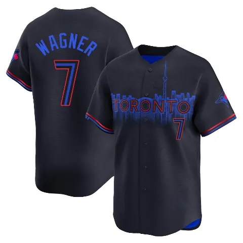 Men's Toronto Blue Jays ＃7 Will Wagner Black Limited 2024 City Connect Jersey
