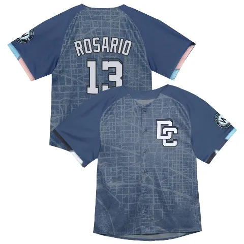 Men's Washington Nationals ＃13 Amed Rosario Blue Limited Infant 2025 City Connect Jersey