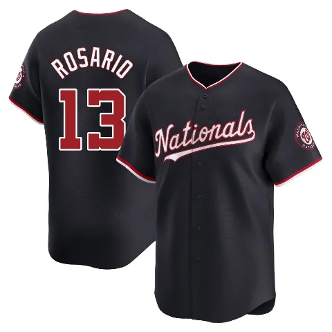 Men's Washington Nationals ＃13 Amed Rosario Navy Limited Alternate Jersey