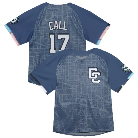 Men's Washington Nationals ＃17 Alex Call Blue Limited Infant 2025 City Connect Jersey