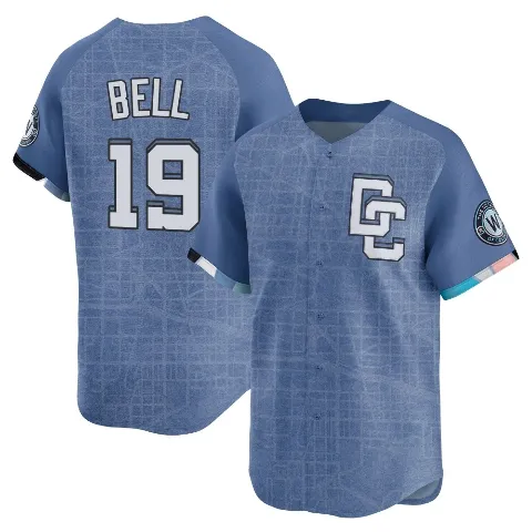 Men's Washington Nationals ＃19 Josh Bell Blue Limited 2025 City Connect Jersey