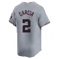 Men's Washington Nationals ＃2 Luis Garcia Jr. Gray Limited Road Jersey