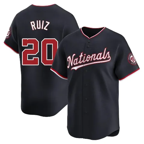 Men's Washington Nationals ＃20 Keibert Ruiz Navy Limited Alternate Jersey
