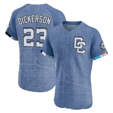 Men's Washington Nationals ＃23 Corey Dickerson Blue Elite 2025 City Connect Jersey