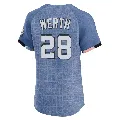 Men's Washington Nationals ＃28 Jayson Werth Blue Elite 2025 City Connect Jersey