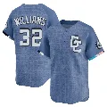 Men's Washington Nationals ＃32 Trevor Williams Blue Limited 2025 City Connect Jersey