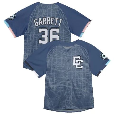 Men's Washington Nationals ＃36 Stone Garrett Blue Limited Infant 2025 City Connect Jersey