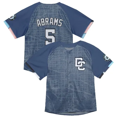 Men's Washington Nationals ＃5 CJ Abrams Blue Limited Infant 2025 City Connect Jersey