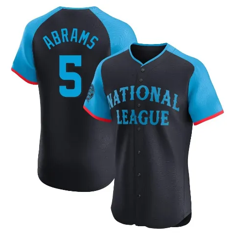 Men's Washington Nationals ＃5 CJ Abrams Navy Elite National League 2024 All-Star Game Jersey