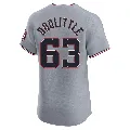 Men's Washington Nationals ＃63 Sean Doolittle Gray Elite Road Jersey