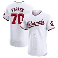 Men's Washington Nationals ＃70 Mitchell Parker White Elite Home Jersey