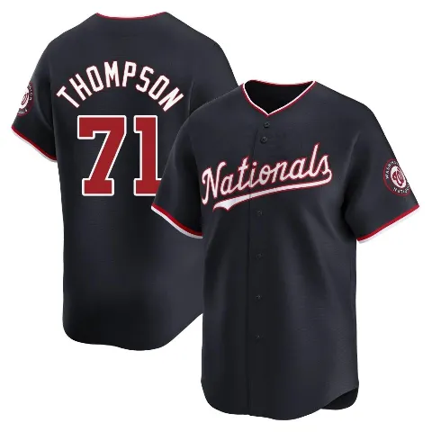 Men's Washington Nationals ＃71 Mason Thompson Navy Limited Alternate Jersey