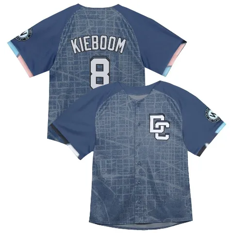 Men's Washington Nationals ＃8 Carter Kieboom Blue Limited Infant 2025 City Connect Jersey
