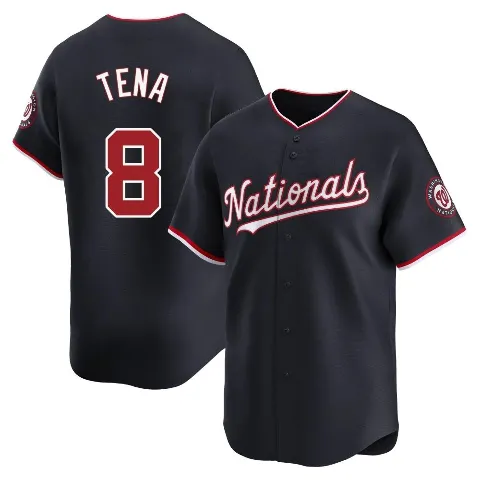 Men's Washington Nationals ＃8 Jose Tena Navy Limited Alternate Jersey